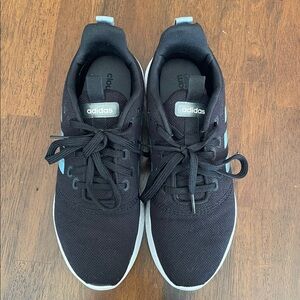 Adidas Black and White Cloudfoam Sneakers